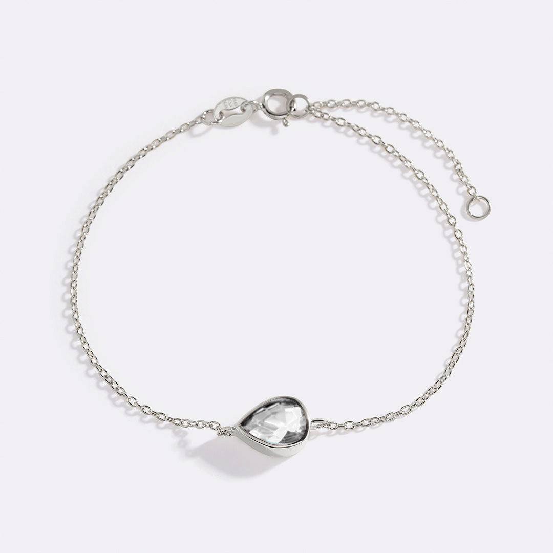 Bracciale con Pietra Portafortuna a Goccia