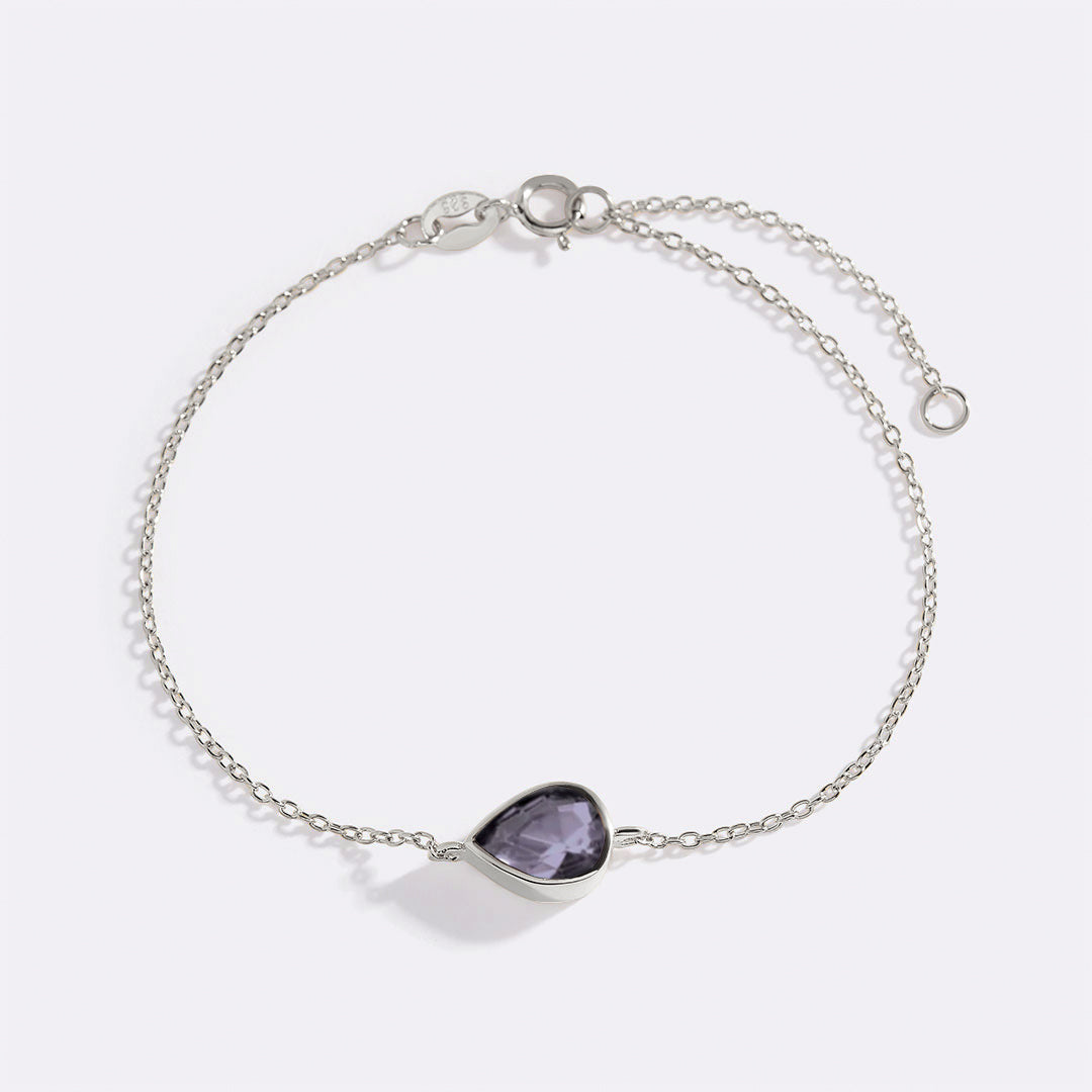 Bracciale con Pietra Portafortuna a Goccia