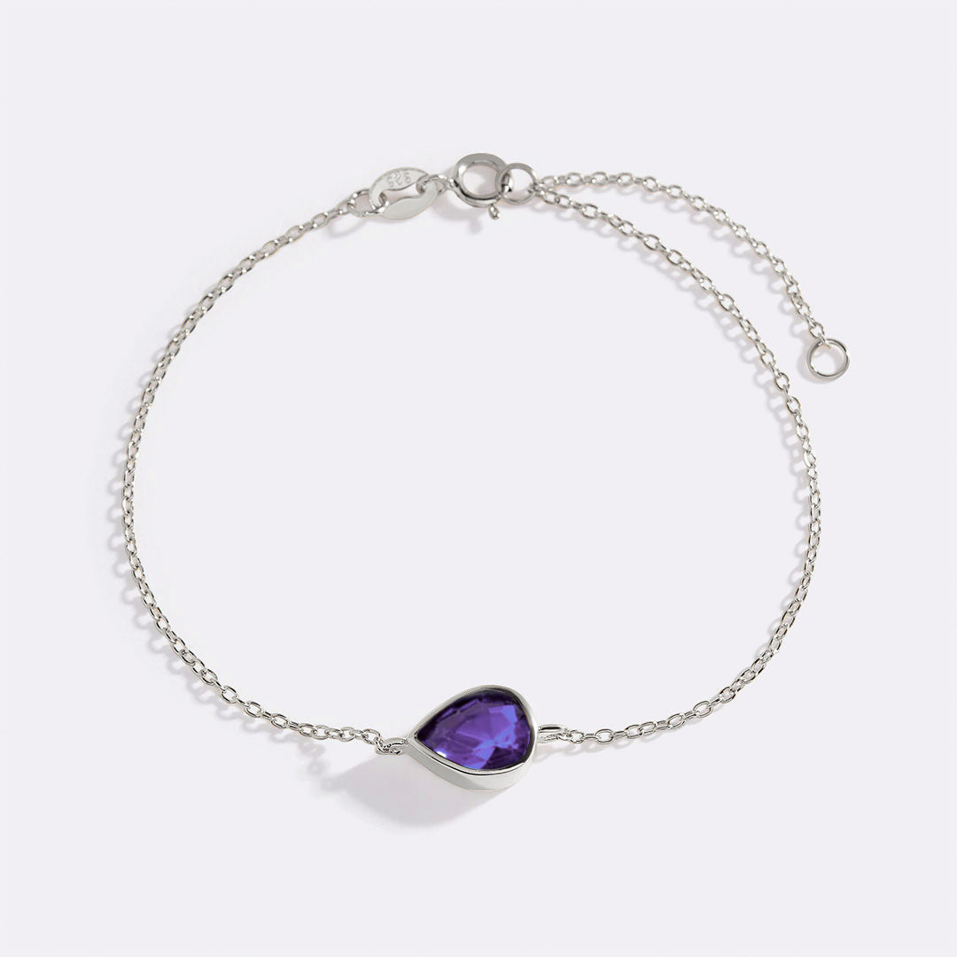 Bracciale con Pietra Portafortuna a Goccia