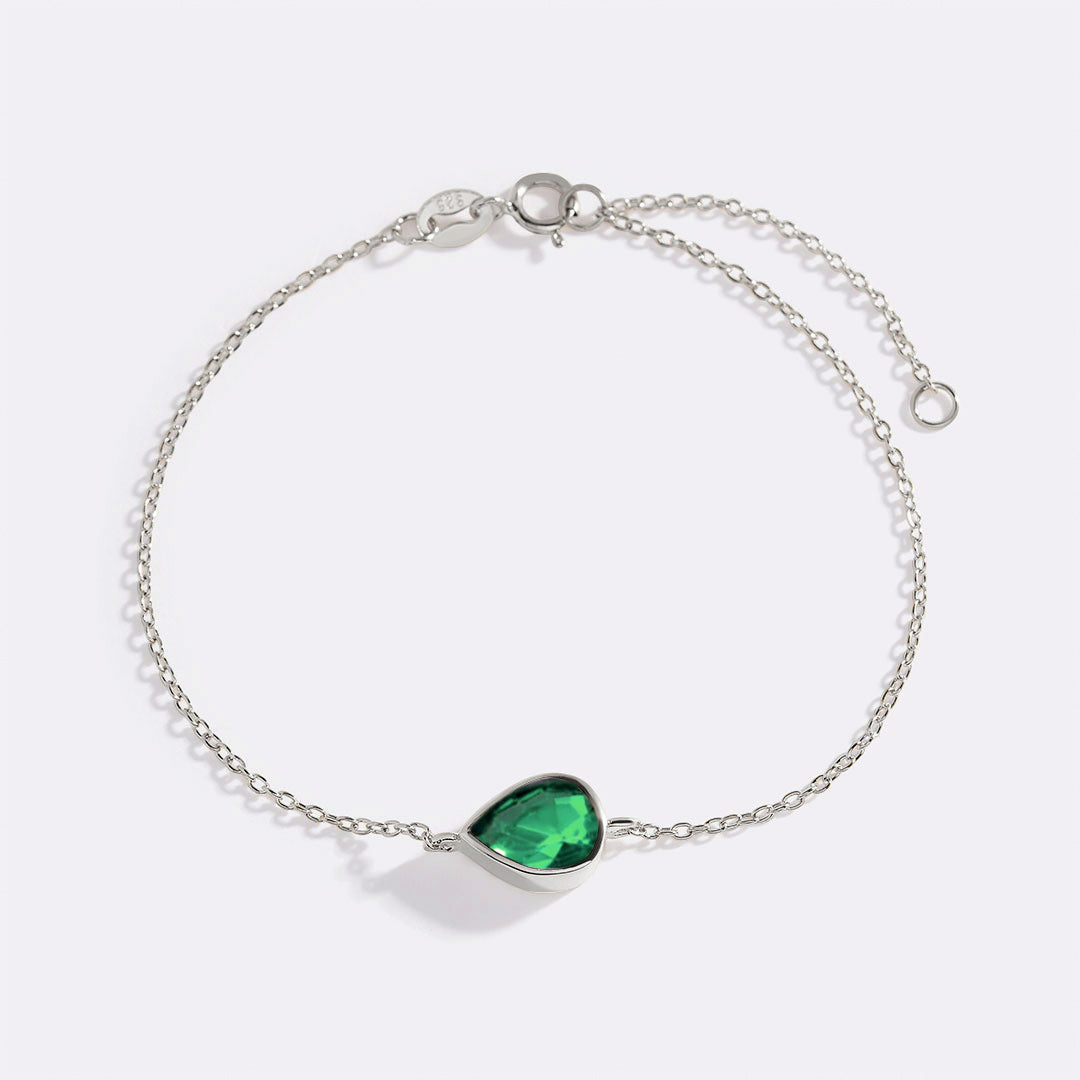 Bracciale con Pietra Portafortuna a Goccia