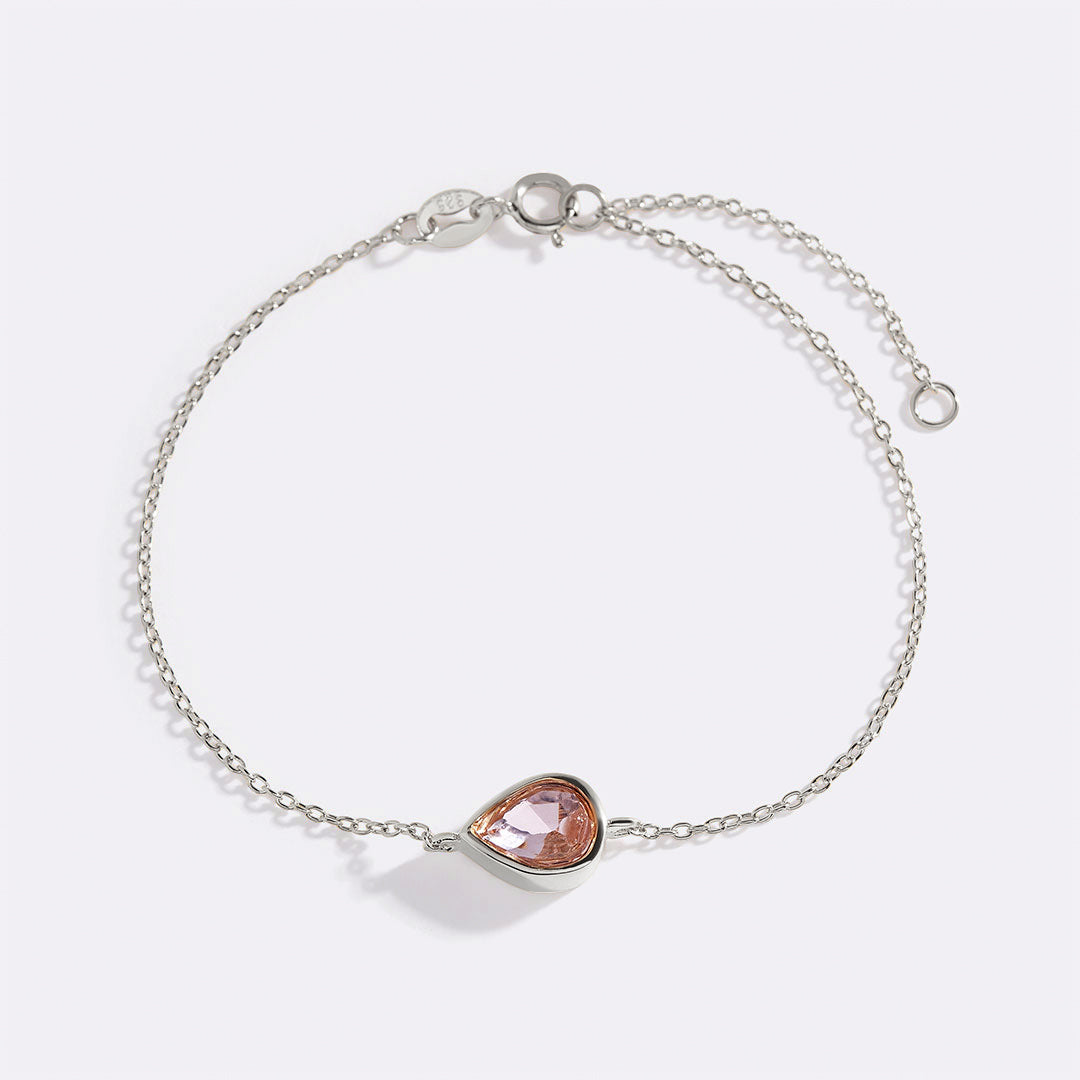 Bracciale con Pietra Portafortuna a Goccia