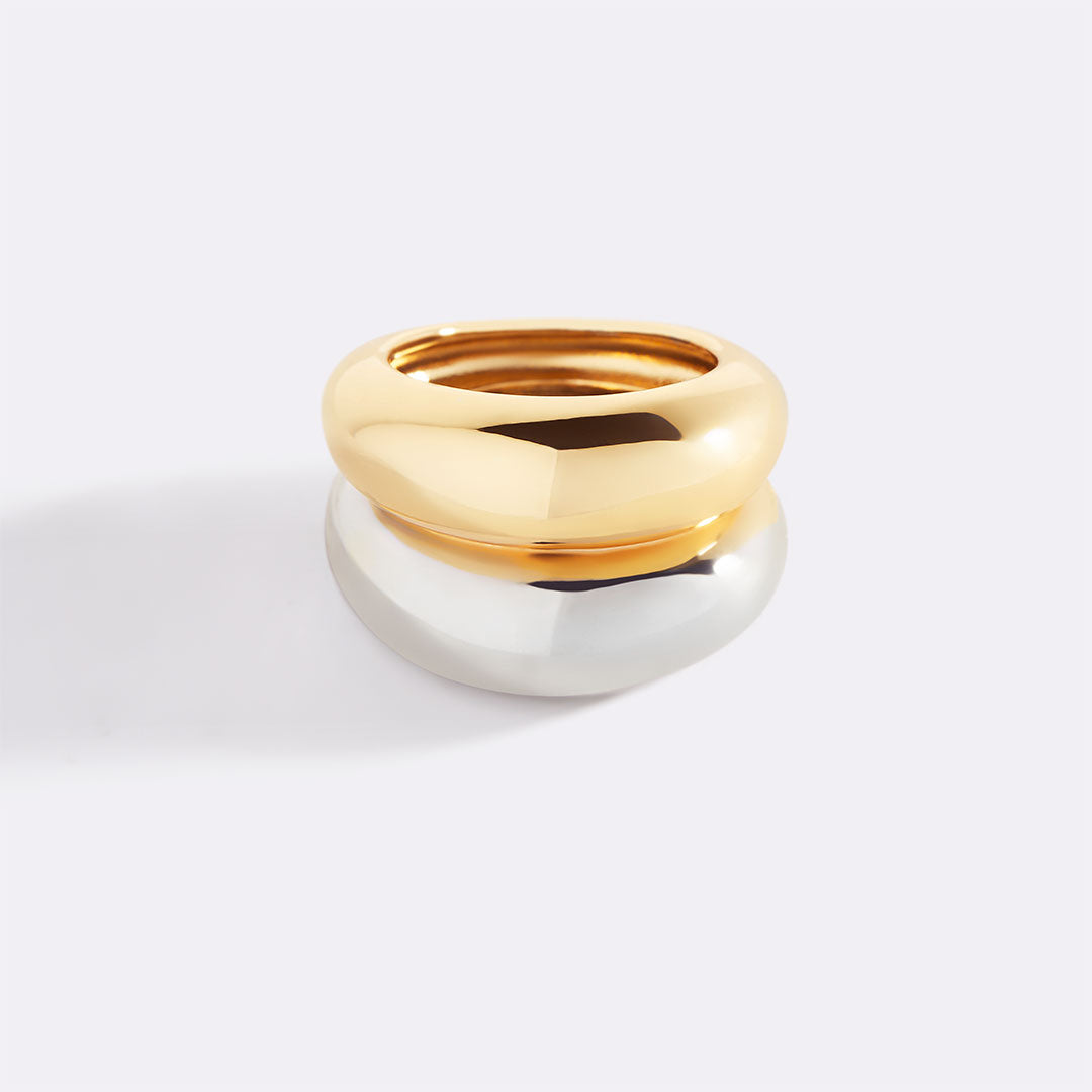 Der Ring mit gemischten Metallen „The Merge“