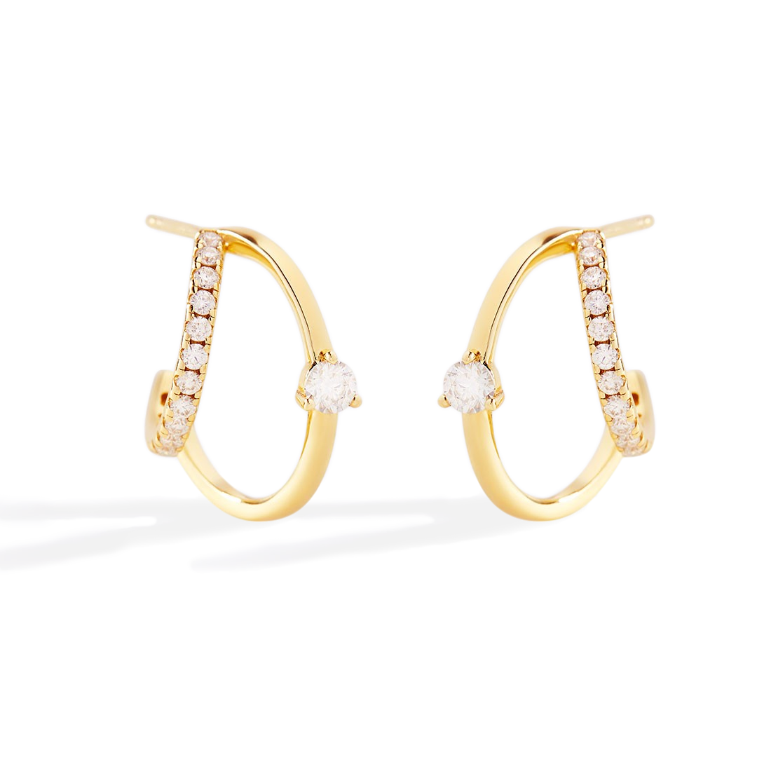 The Nova Double Hoop Earrings — Vanny Jewels