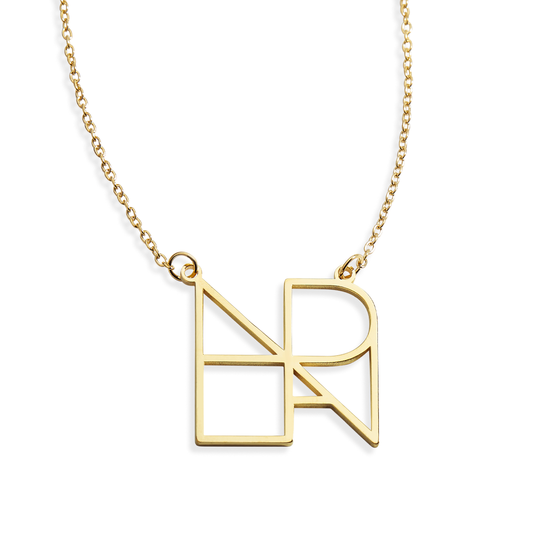 Minimalist Monogram Name Necklace in 925 Sterling Silver — Vanny Jewels