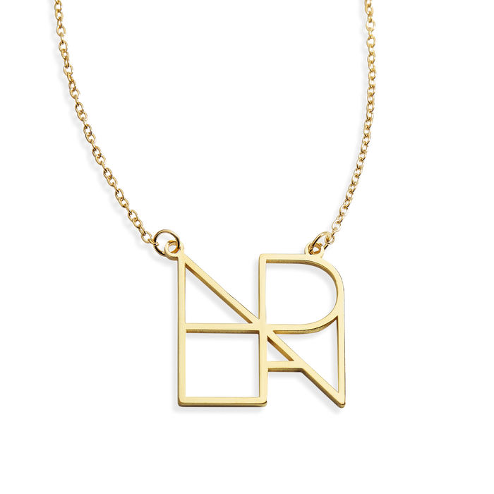Minimalist Monogram Name Necklace in 925 Sterling Silver — Vanny Jewels
