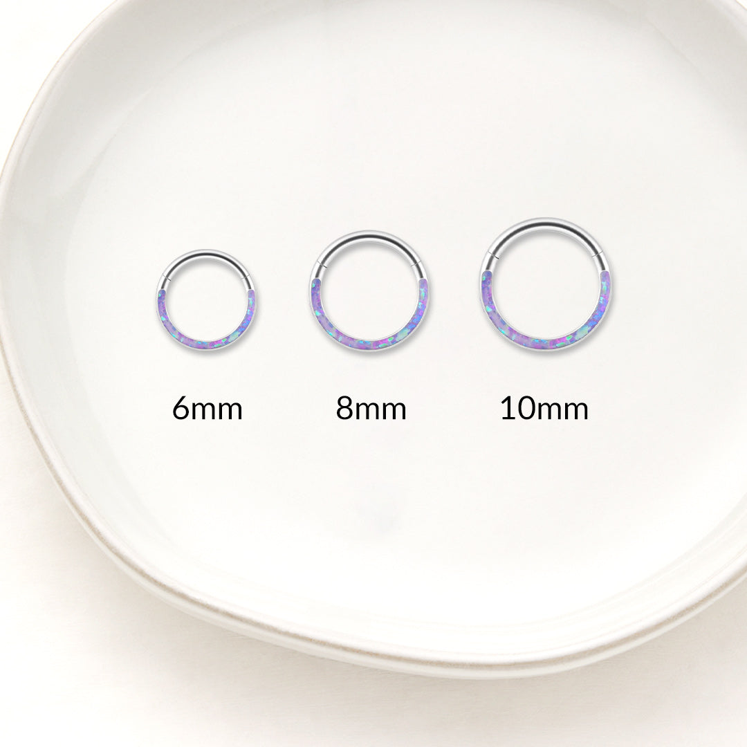 Magisch irisierende Klick-Creolen | 18g