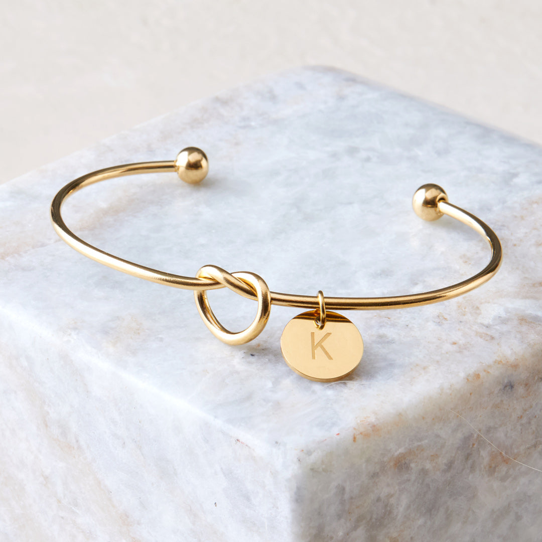 Personalisiertes "Tie the Knot" Armband • Brautjungfern-Geschenkarmband