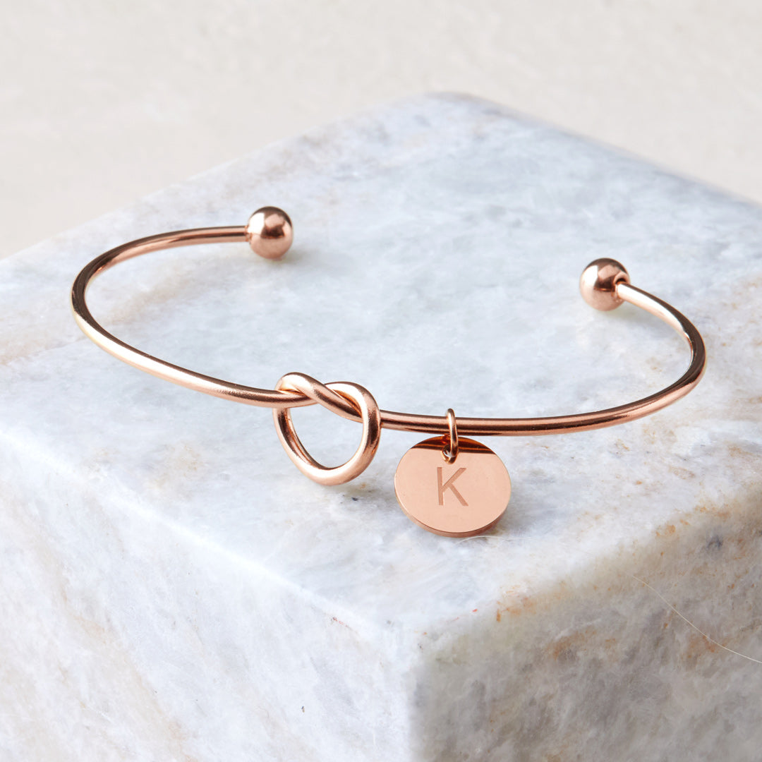 Personalisiertes "Tie the Knot" Armband • Brautjungfern-Geschenkarmband