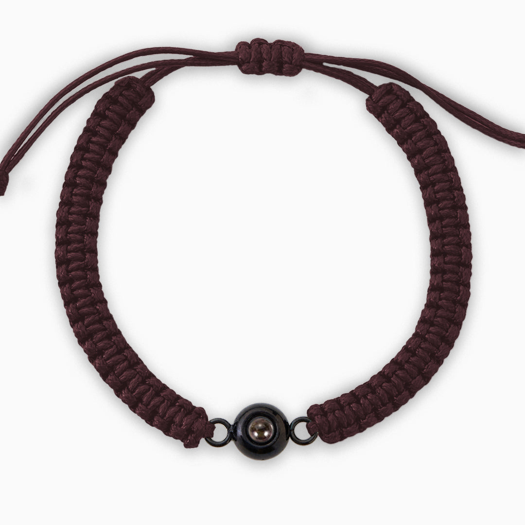 Bracciale intrecciato personalizzato con foto