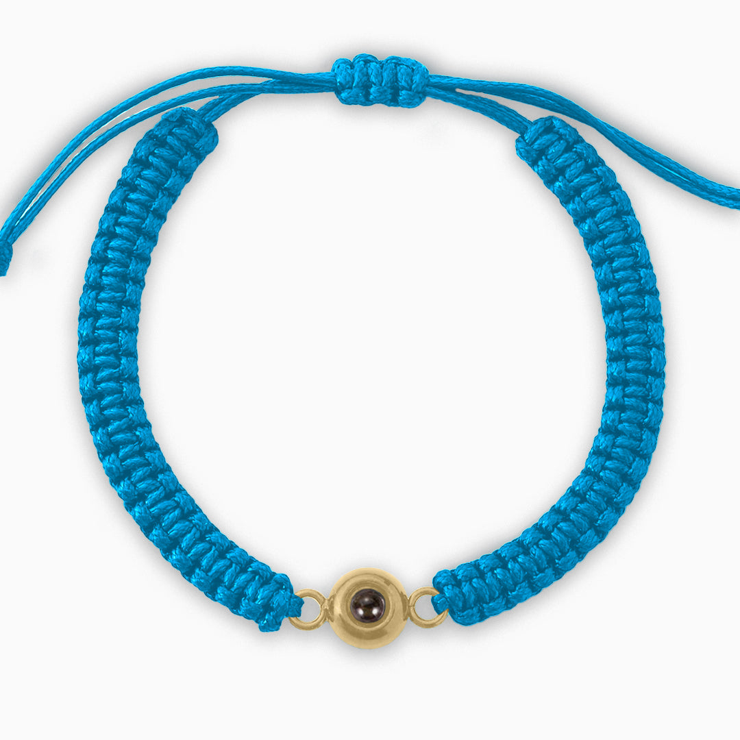 Bracciale intrecciato personalizzato con foto