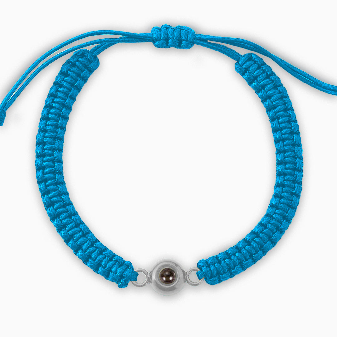Bracciale intrecciato personalizzato con foto