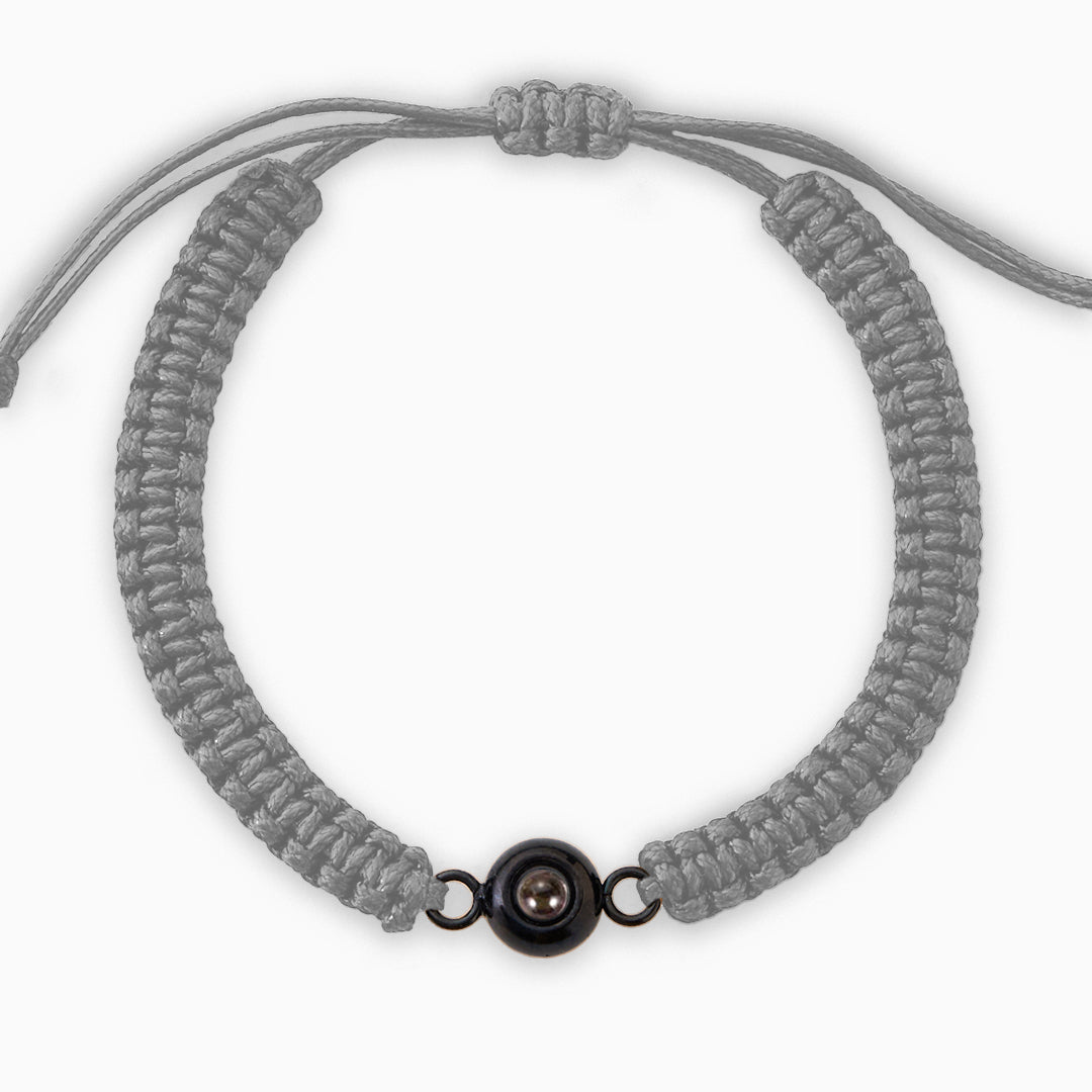 Bracciale intrecciato personalizzato con foto