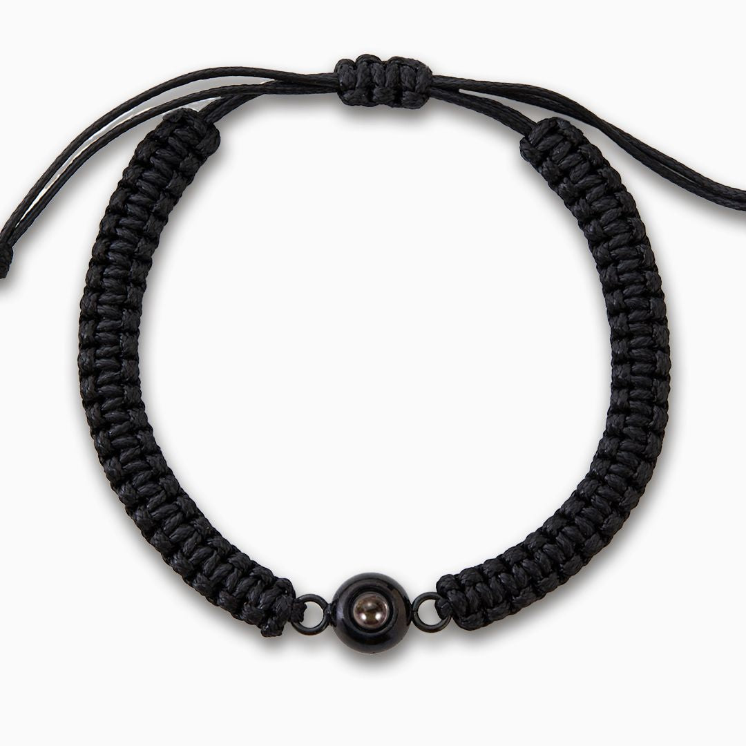 Bracciale intrecciato personalizzato con foto