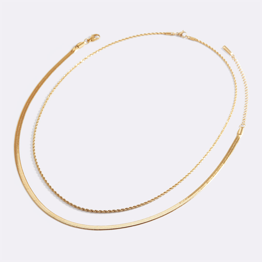 Set Spina di Pesce + Catena a Corda