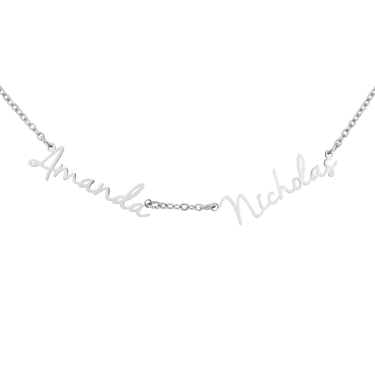 Fairy Multiple Name Necklace | Add Up to 4 Names in 925 sterling silver