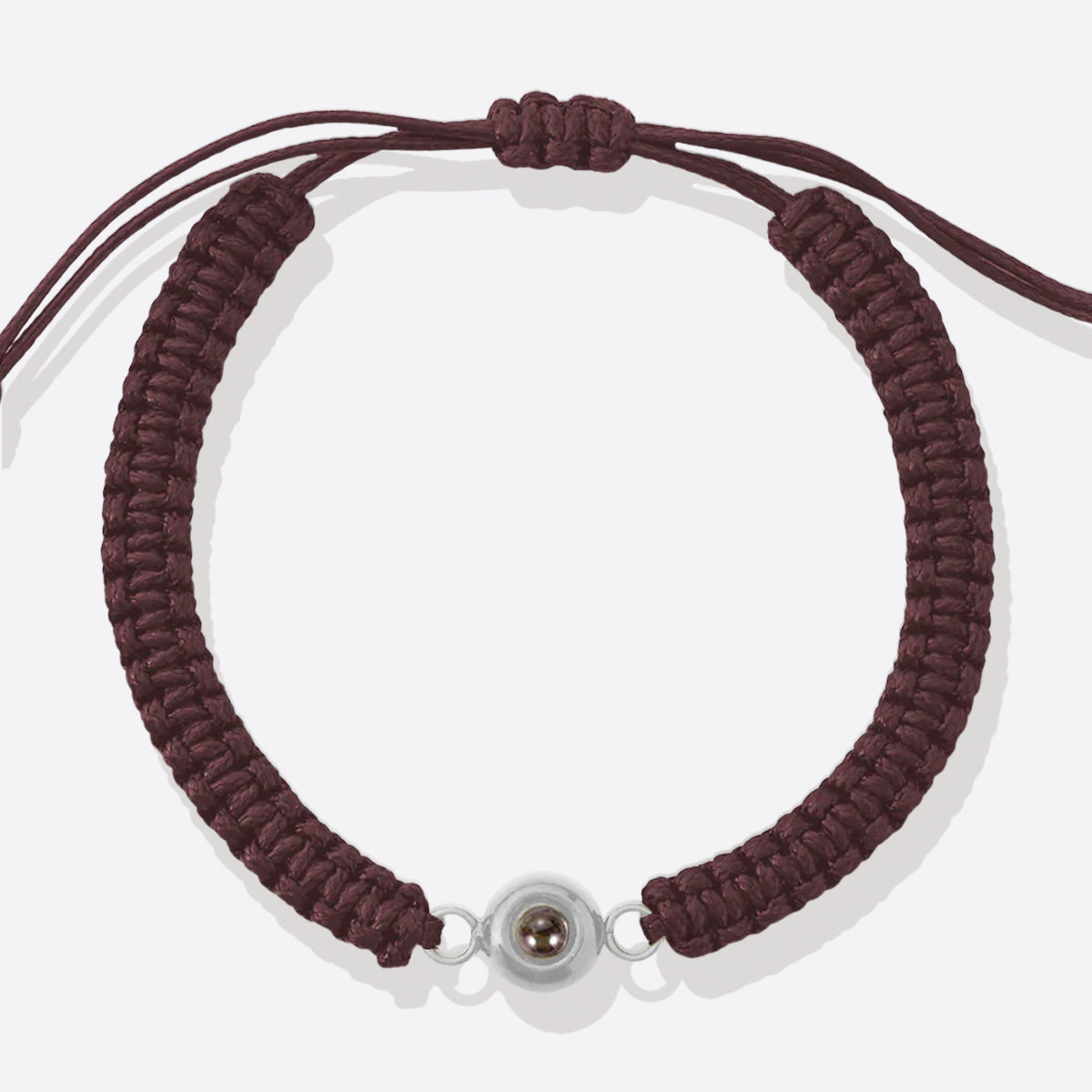 Bracciale intrecciato personalizzato con foto