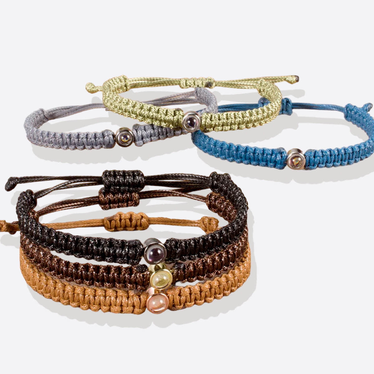 Bracciale intrecciato personalizzato con foto
