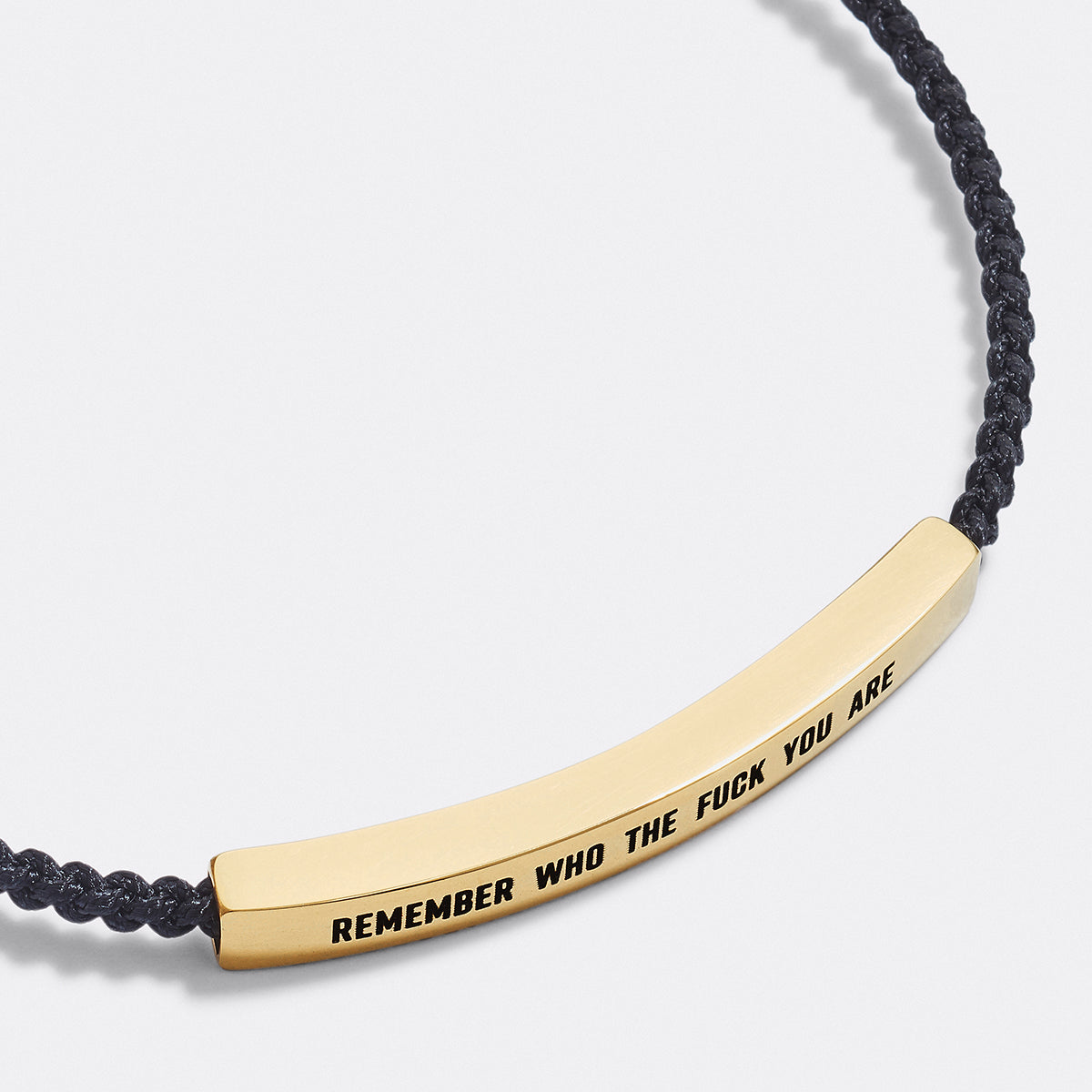 Bracciale ispira "Bold Remember Who the F♥ck You Are"