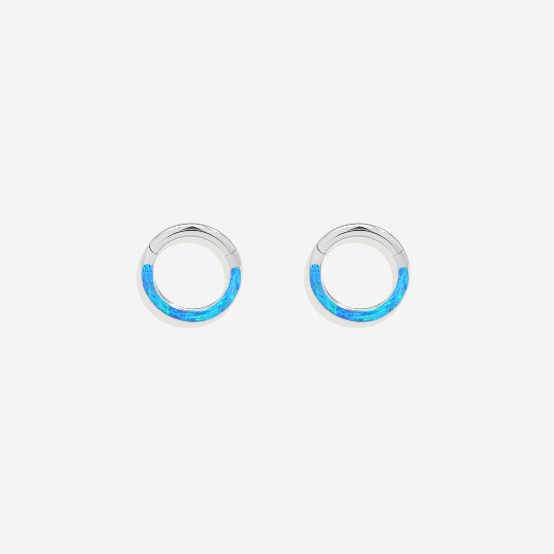 Magisch irisierende Klick-Creolen | 18g
