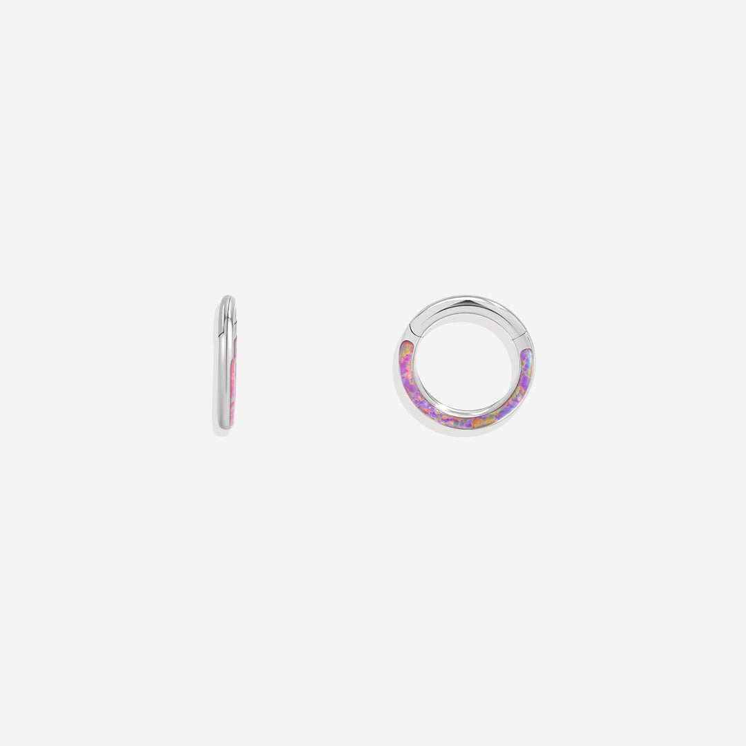 Magisch irisierende Klick-Creolen | 18g