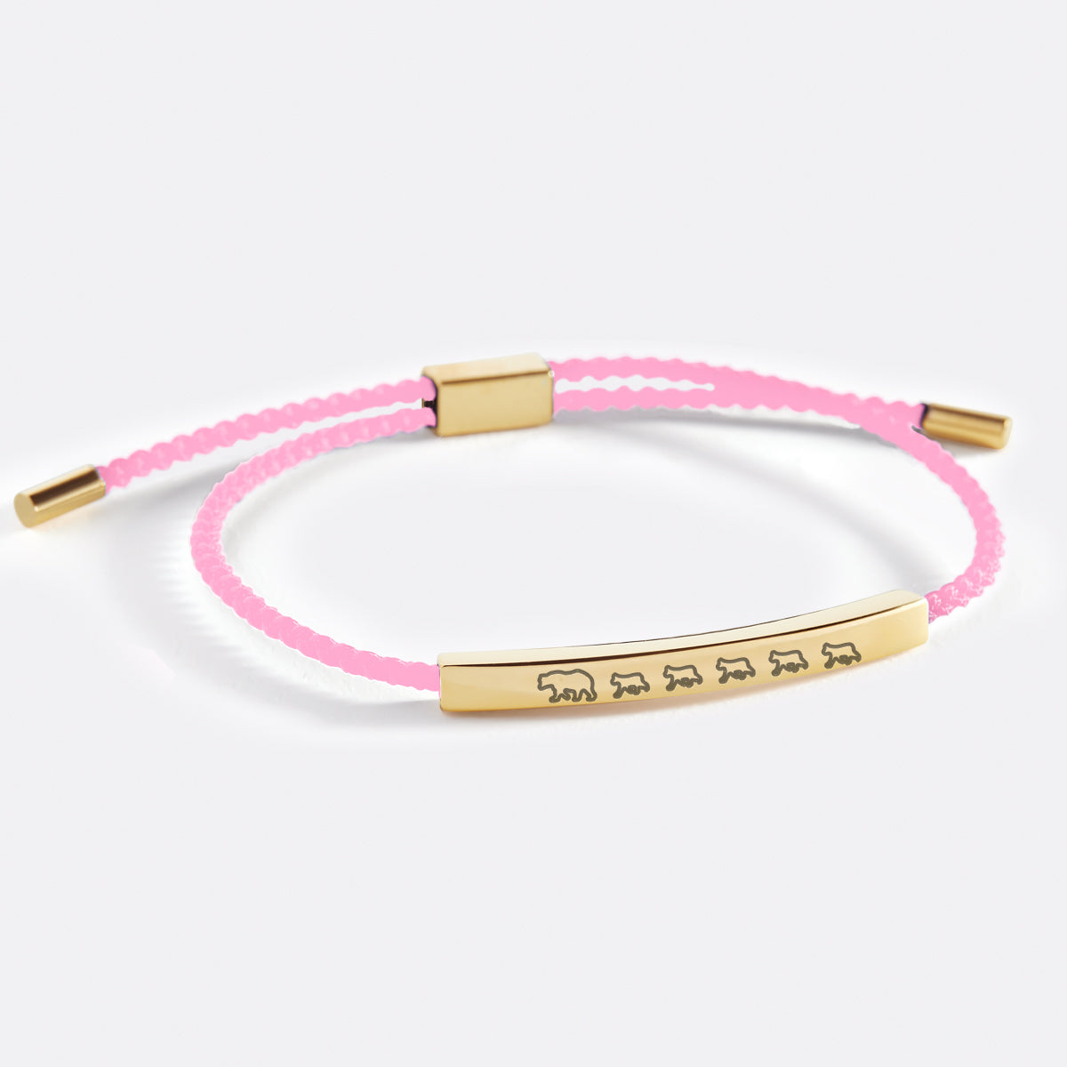 Mama Bear & Her Baby Bears Inspire Bracelet in gold tone