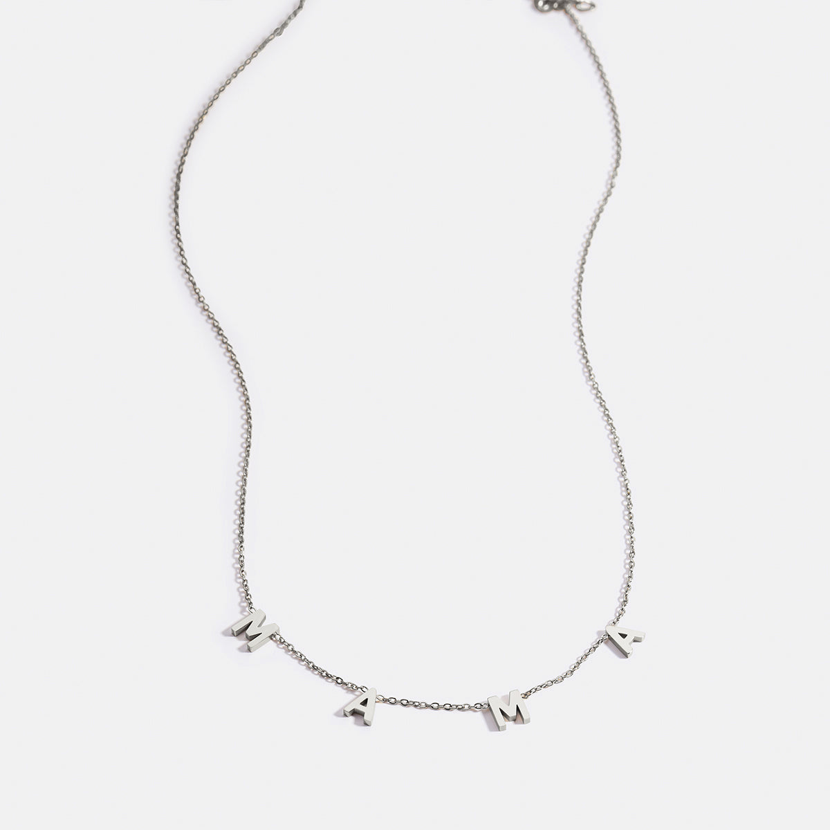 The MAMA Letter Necklace in 925 sterling silver