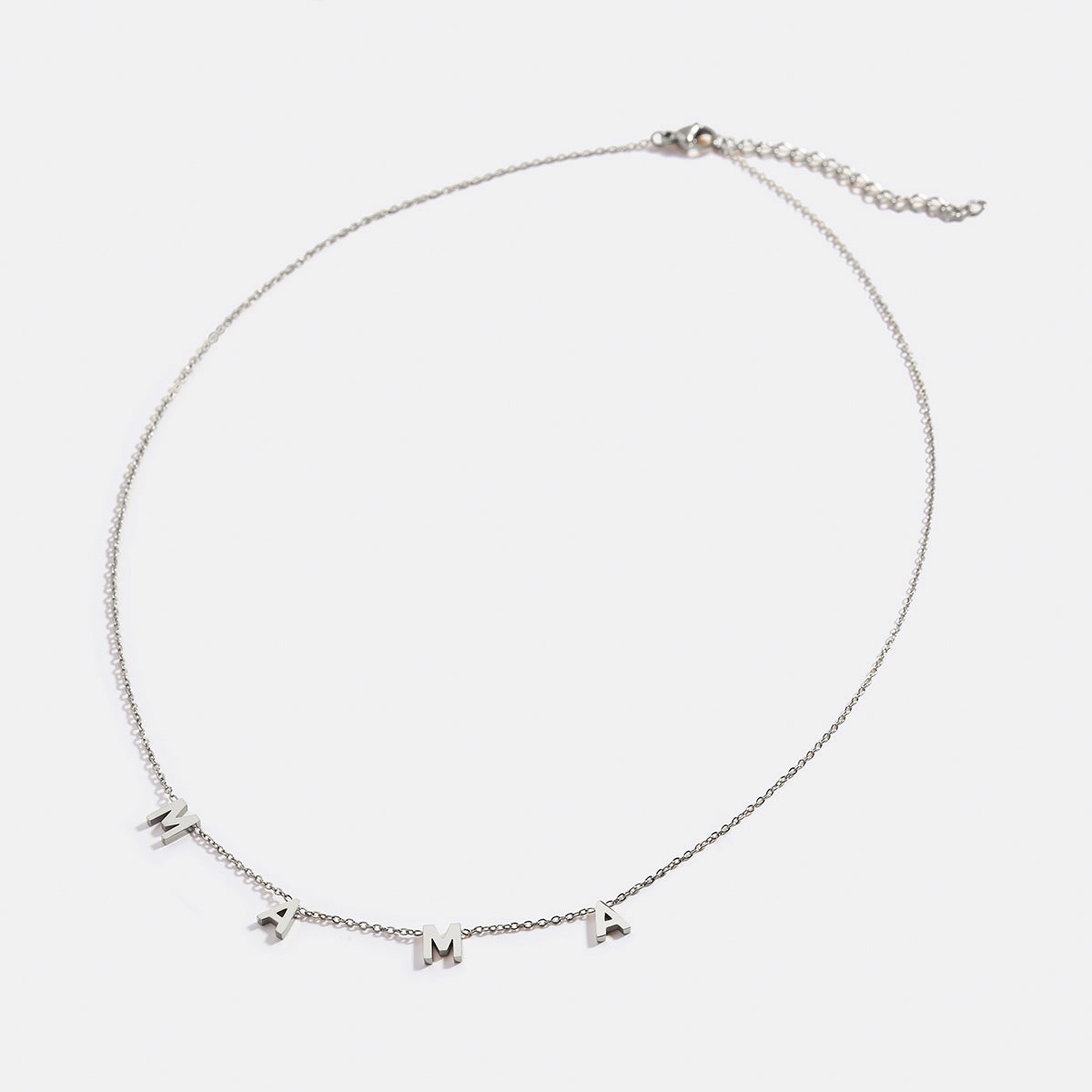 The MAMA Letter Necklace in 925 sterling silver