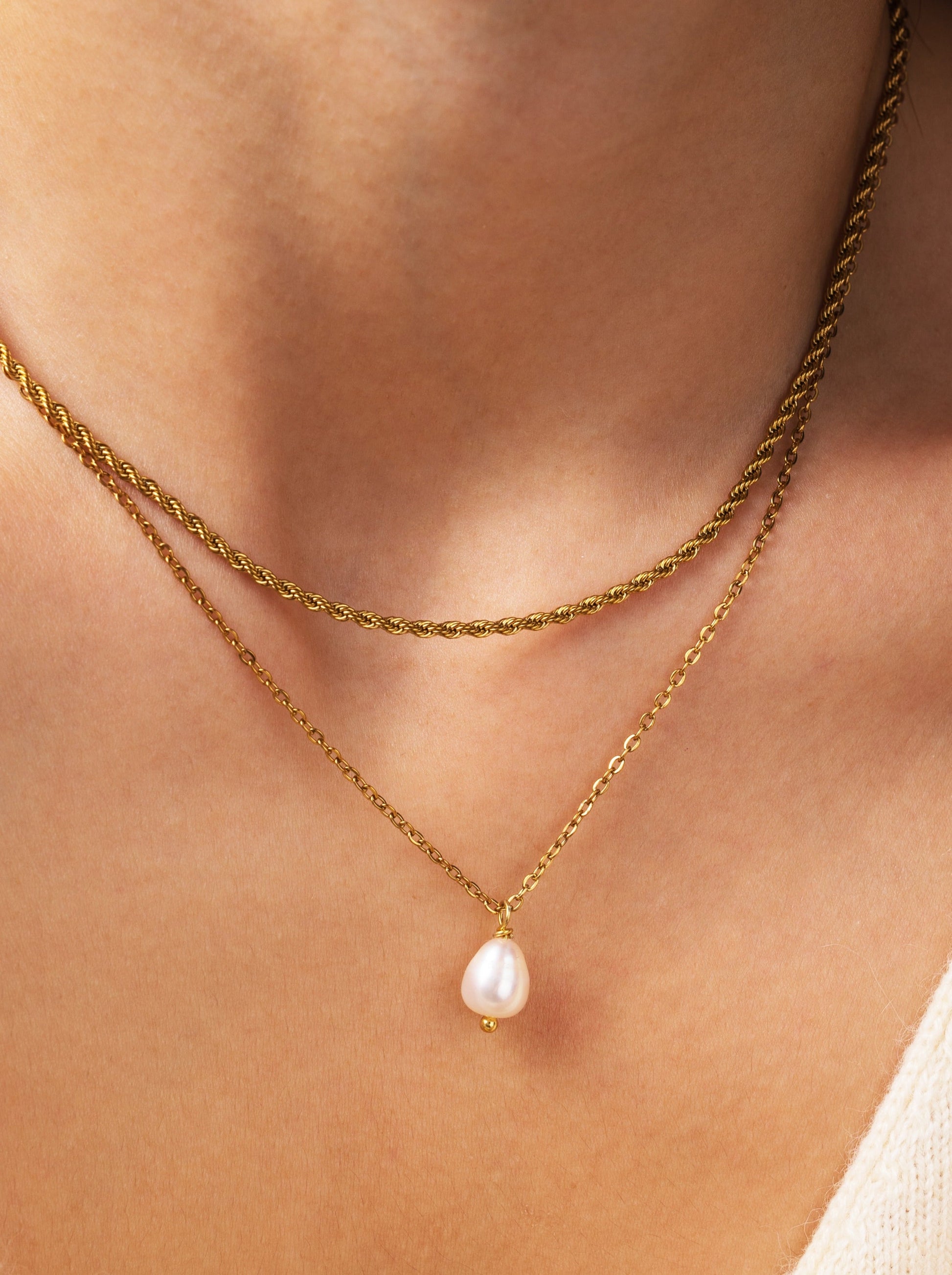 Mariana Necklace Bundle, worn on a model