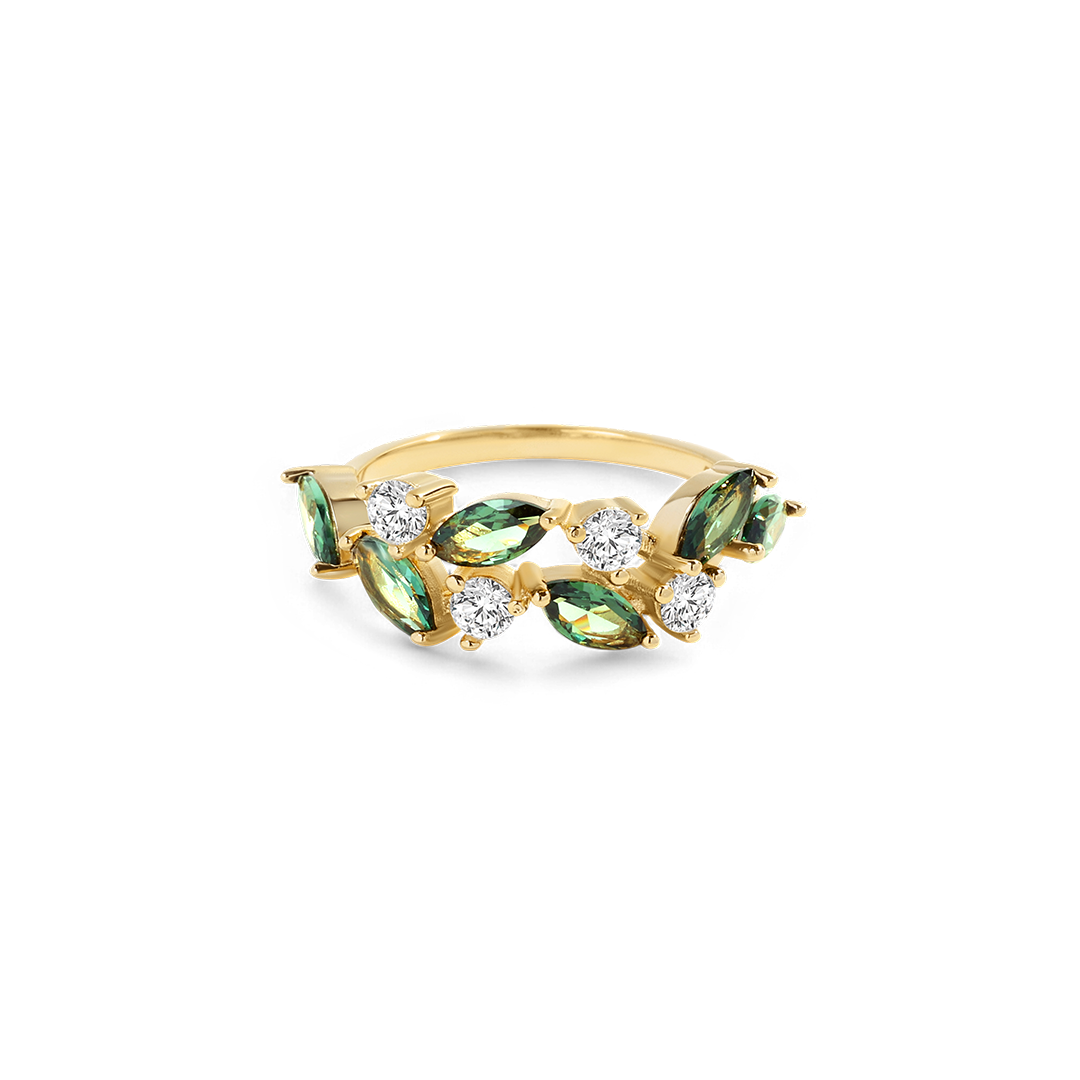 Marquis New Leaf Ring in 925 Sterling Silver — Vanny Jewels