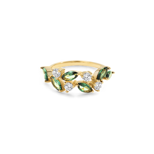 Marquis New Leaf Ring in 925 Sterling Silver — Vanny Jewels