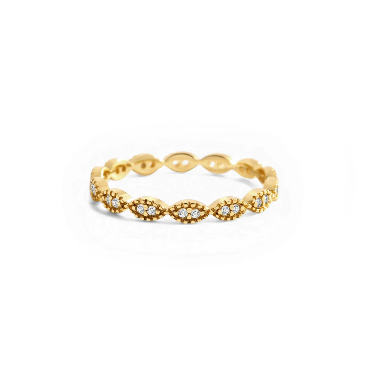 Marquise Shape Eternity Band ring — Vanny Jewels