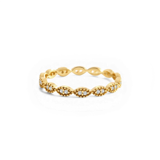 Marquise Shape Eternity Band ring — Vanny Jewels