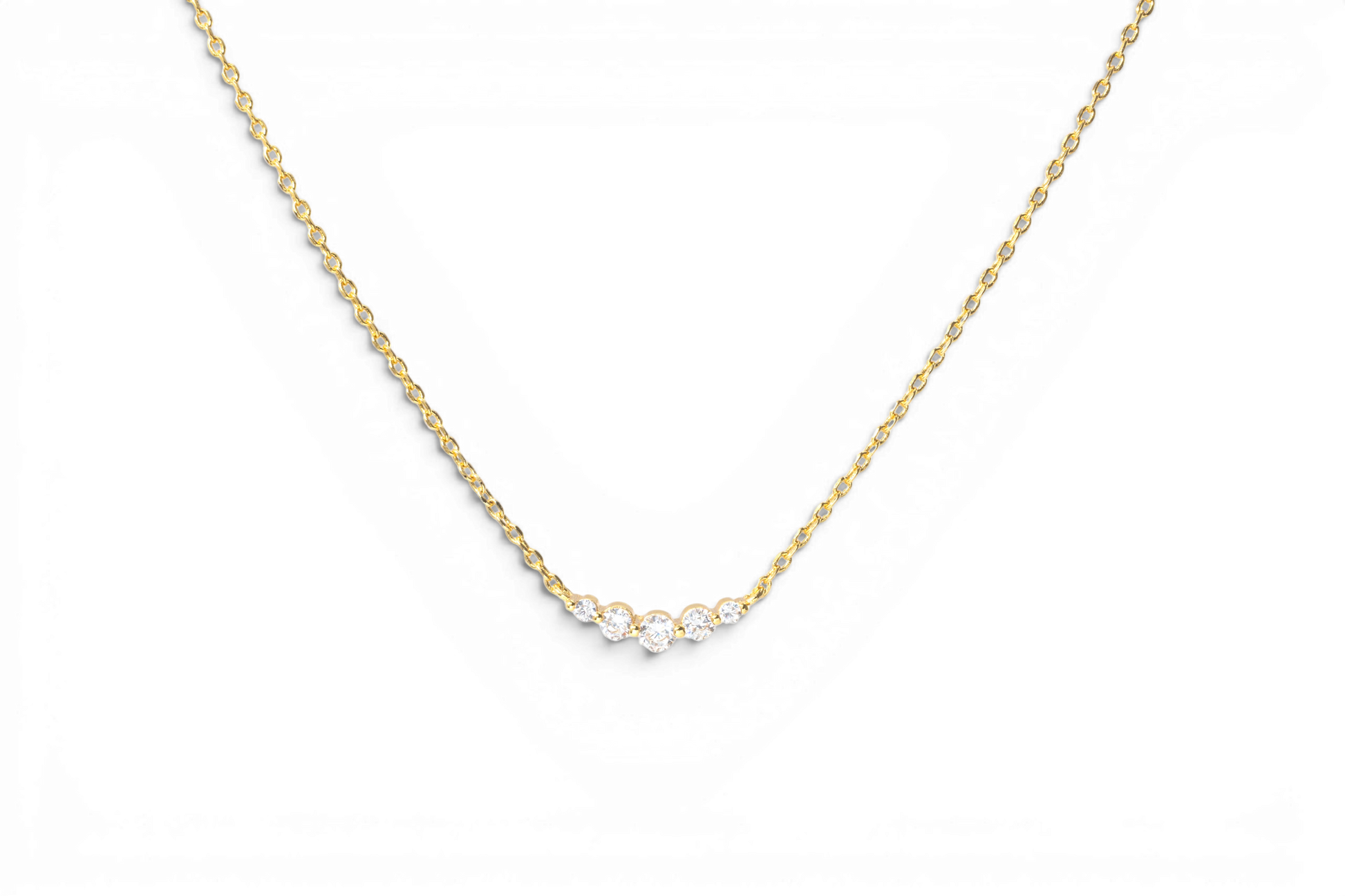 Mini Arc Diamond Necklace — Vanny Jewels