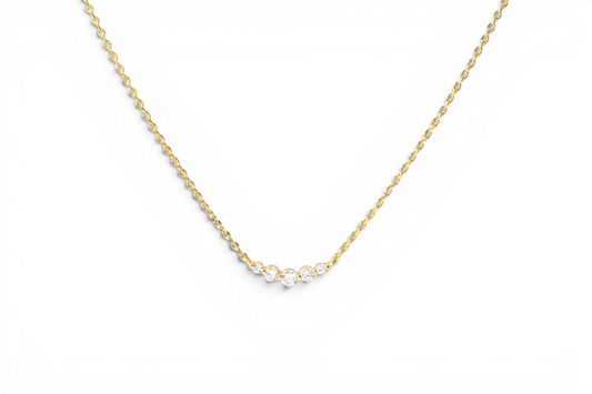 Mini Arc Diamond Necklace — Vanny Jewels