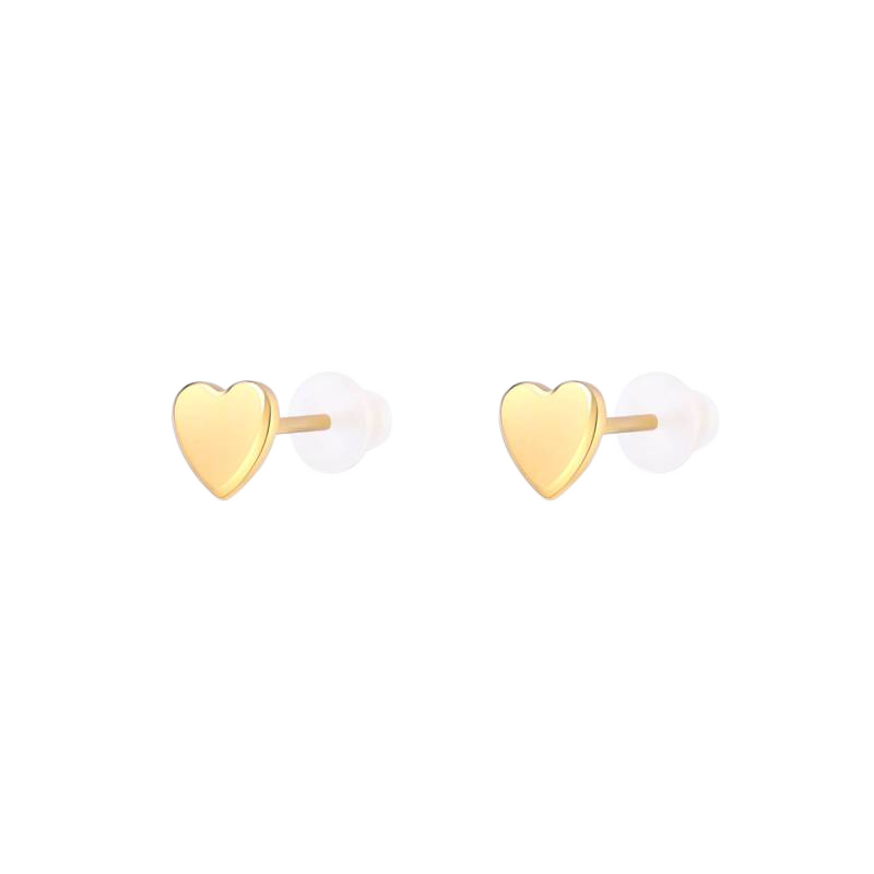 Mini Heart Stud Earrings — Vanny Jewels