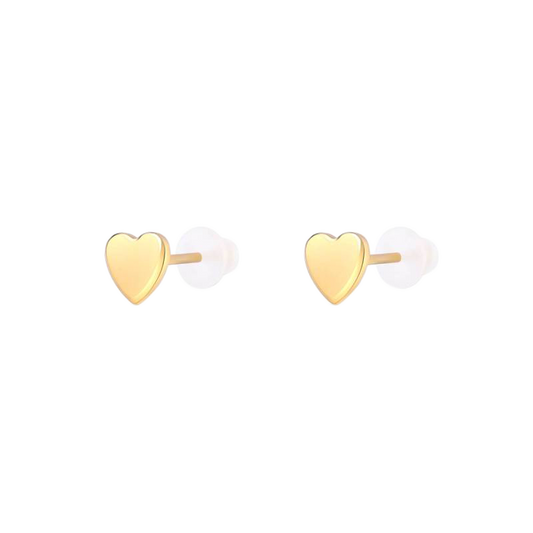 Mini Heart Stud Earrings — Vanny Jewels