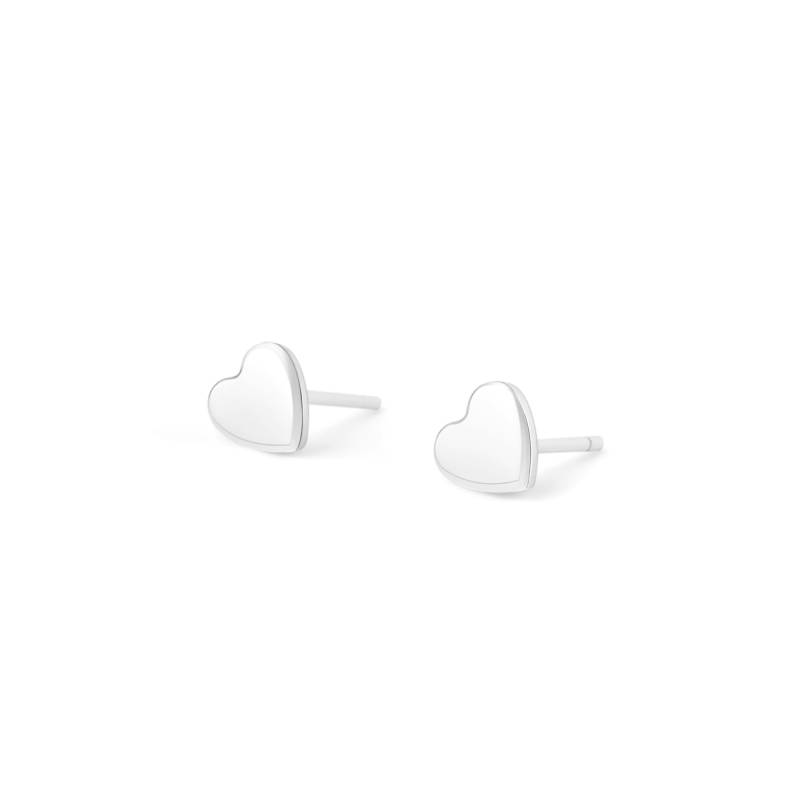 Mini Heart Stud Earrings in 925 sterling silver