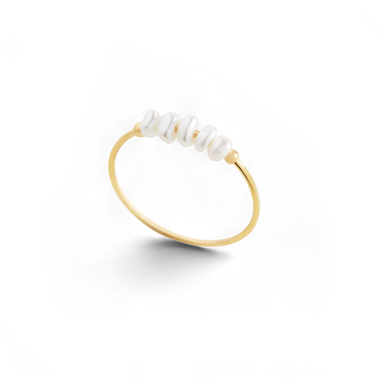 Mini Pearl Ring in 925 Sterling Silver — Vanny Jewels