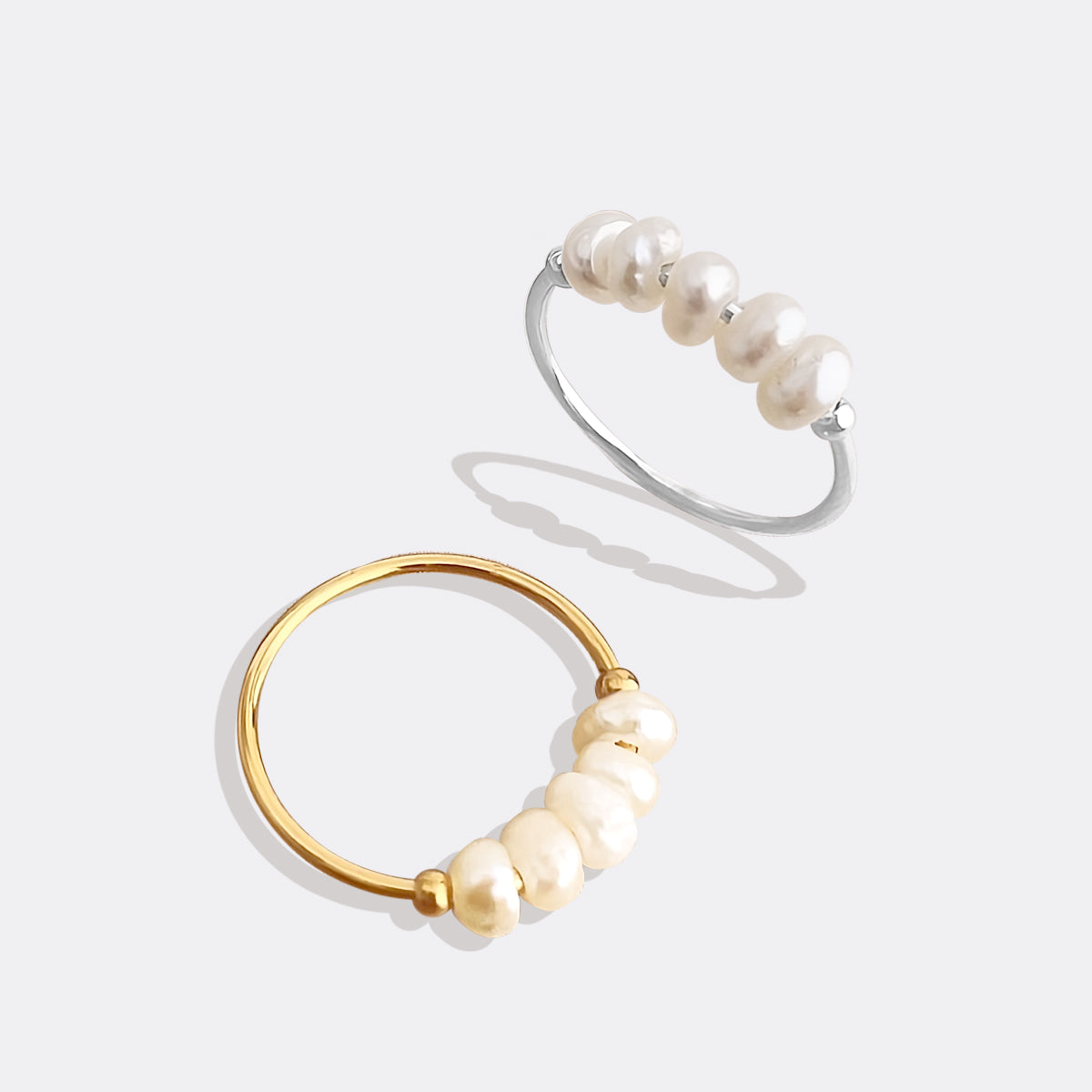 Mini Pearl Ring in 925 sterling silver