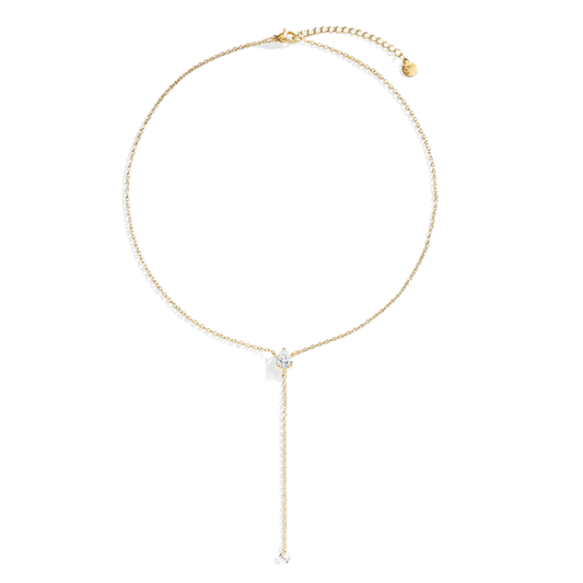 Minimalist Lariat Necklace — Vanny Jewels
