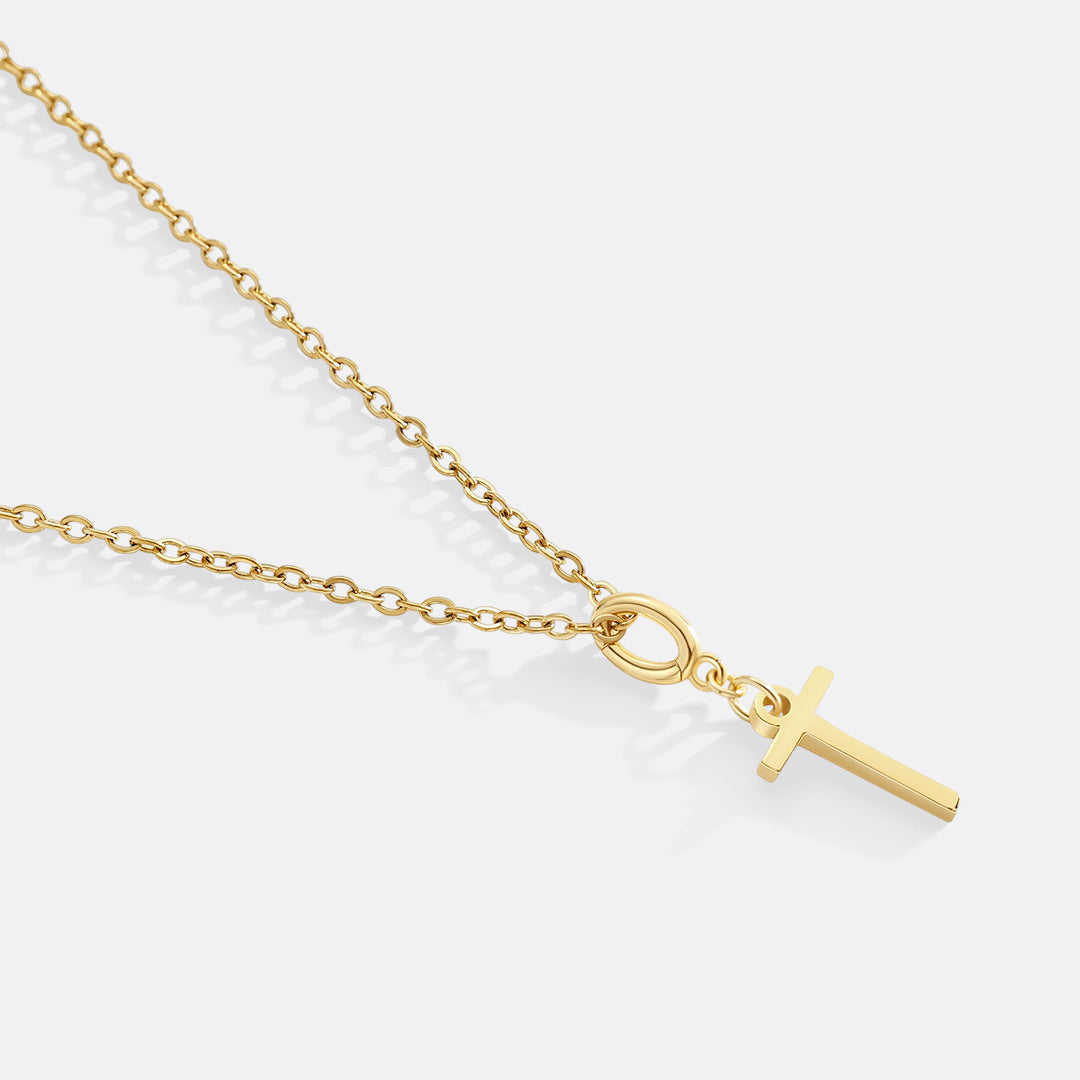Collana con ciondolo iniziale minimalista