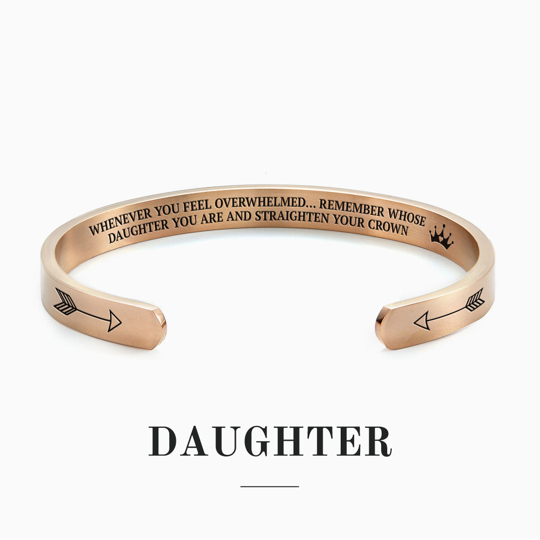 Ricorda chi sei e raddrizza la tua corona Bracciale a polsino