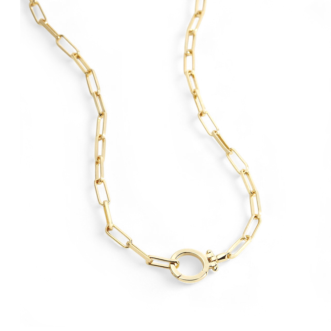 Mint Paperclip Necklace — Vanny Jewels