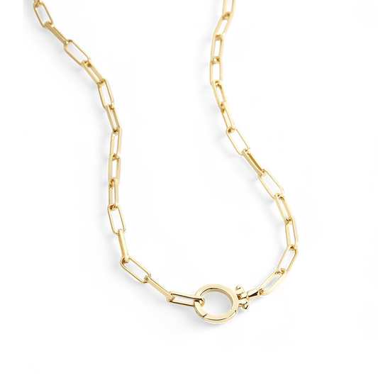 Mint Paperclip Necklace — Vanny Jewels