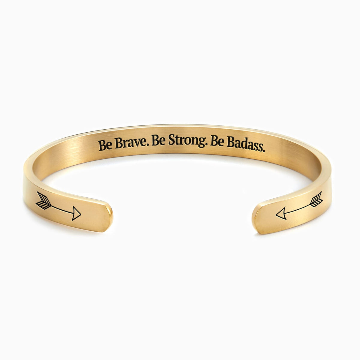 Sei mutig. Sei stark. Sei knallhart. Manschettenarmband