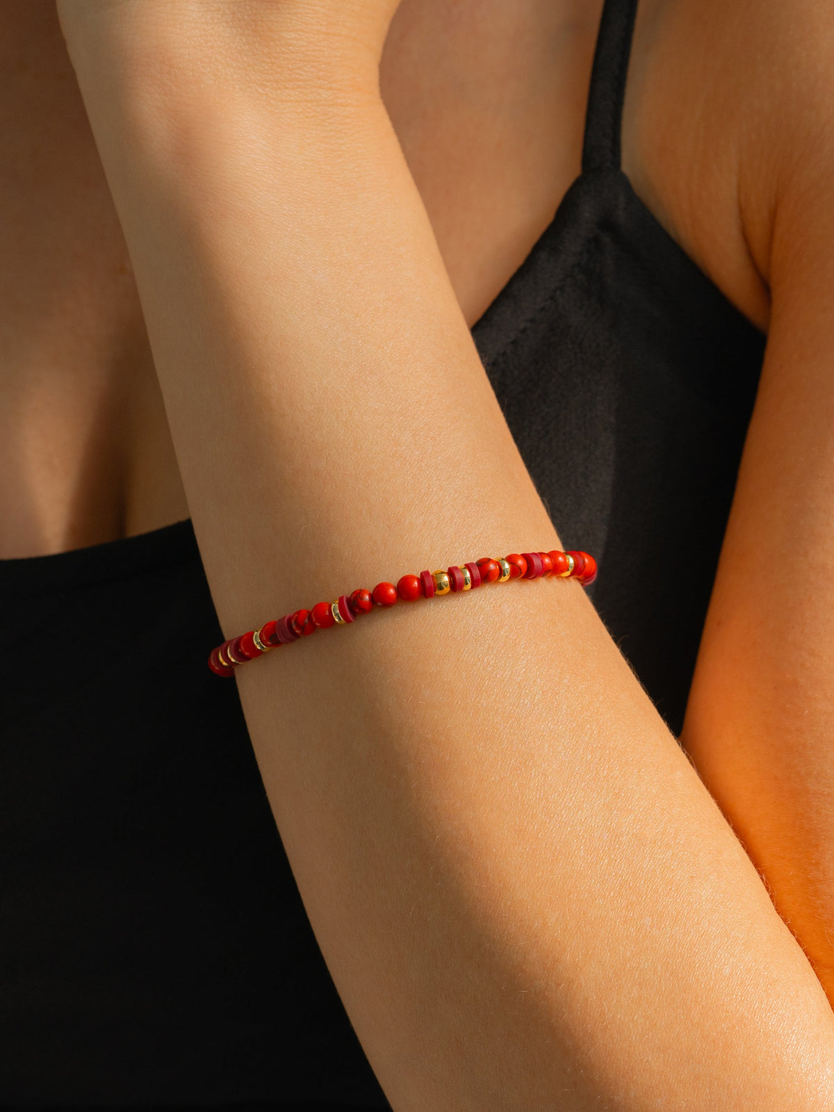 Stapelbares Geburtsstein-Perlenarmband