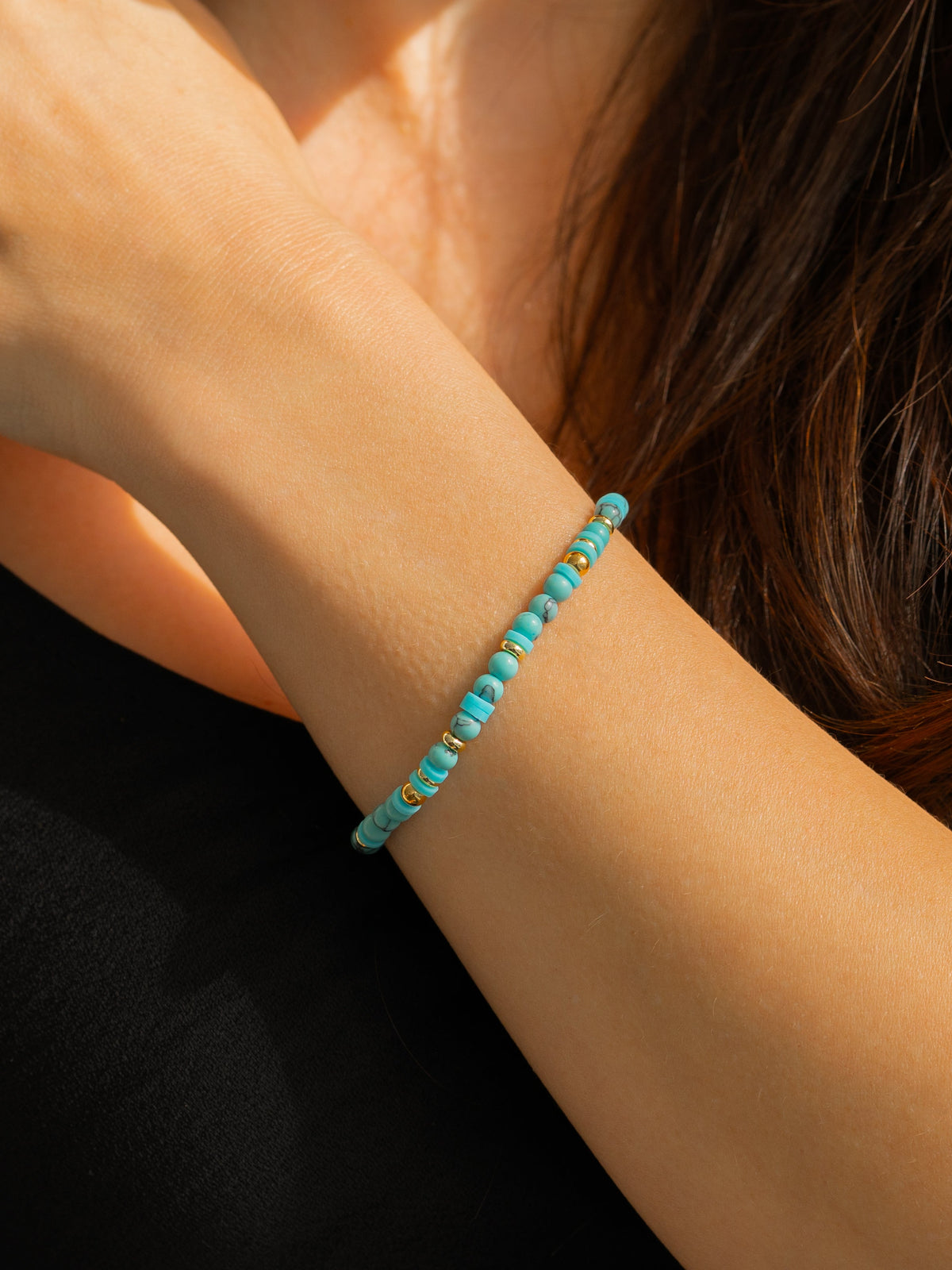 Stapelbares Geburtsstein-Perlenarmband