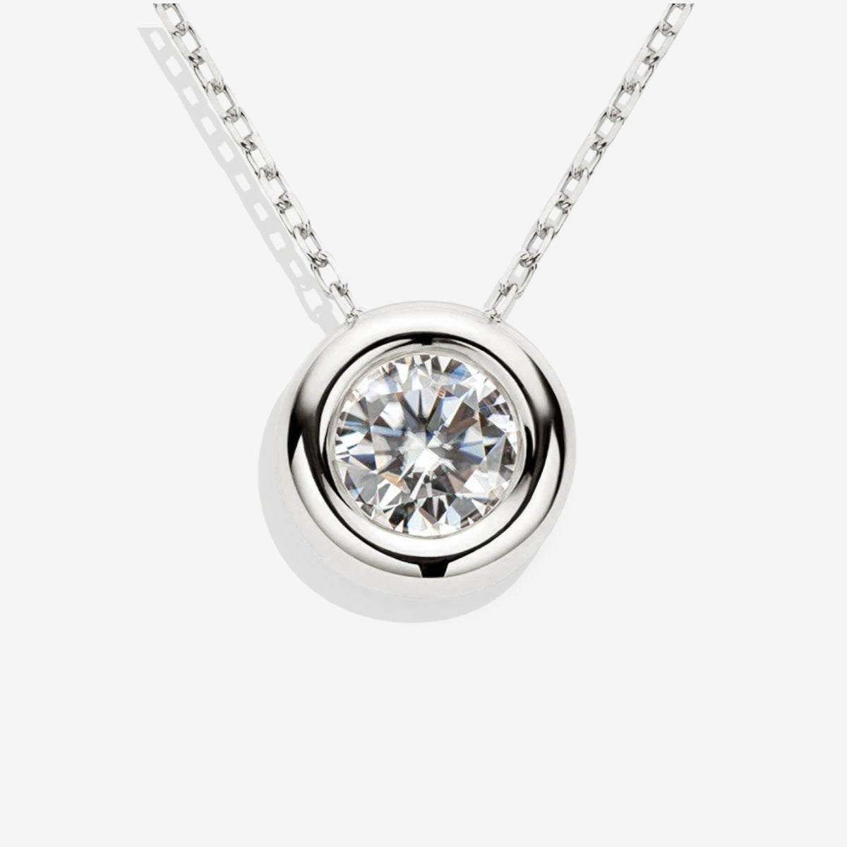 Bubble Solitaire Necklace in 925 sterling silver