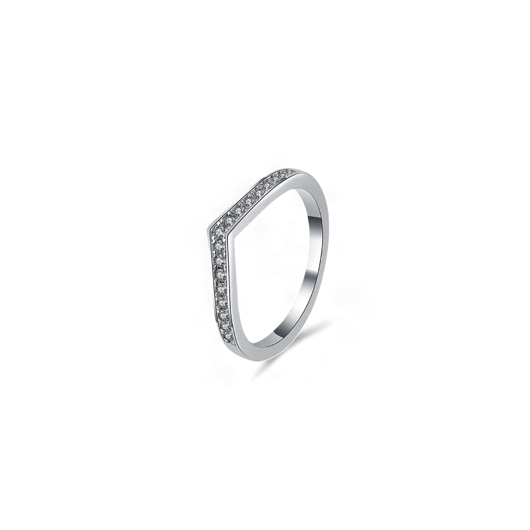 Moissanite Peak Ring — Vanny Jewels