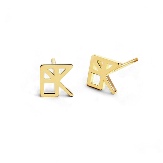 Monogram Name Earrings in 925 Sterling Silver — Vanny Jewels